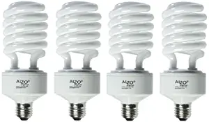 ALZO 45W Joyous Light Full Spectrum CFL Light Bulb 5500K, 2800 Lumens, 120V, Pack of 4, Daylight White Light