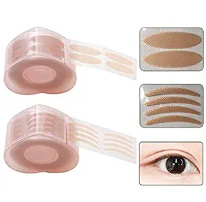 F.S 1200pcs by Box Makeup Breathable Invisible Double Fold Eyelid Tape AND eyeliner tools (double tape)