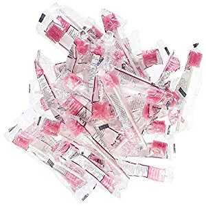 Disposable oral care sponge swabs，Unflavored mouth swabs 250 Count（pink）