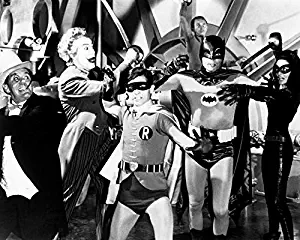 Erthstore Adam West and Burt Ward and Burgess Meredith and Cesar Romero and Lee Meriwether and Frank Gorshin in Batman 24x30 Poster