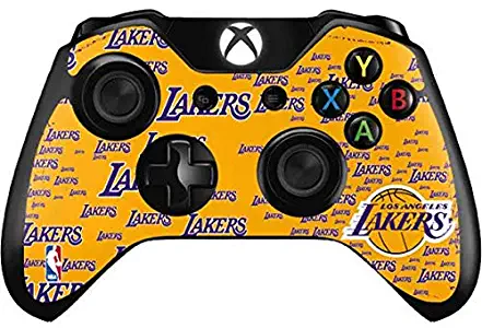 Skinit Decal Gaming Skin for Xbox One Controller - Officially Licensed NBA Los Angeles Lakers Blast Design