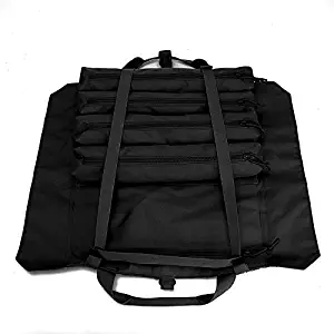 Wrench Roll Up Pouch Tools Organizer Bag Super Storage with 23 pockets (Black)