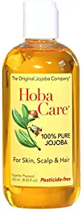 The Jojoba Company Pesticide-Free HobaCare Jojoba 8.44 oz. (250 mL) – Pure Jojoba for Face and Skin – Essential Jojoba for Hair, Scalp, and Cuticles