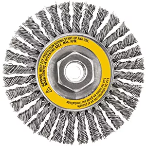 DEWALT DW49204 4-Inch by 5/8-Inch-11 HP .020 Stainless Stringer Wire Wheel