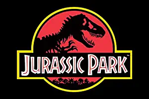 Jurassic Park Classic Logo Maxi Poster, Unlaminated, Multi-colour, 61 x 91.5 cm