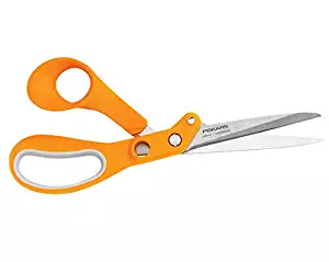 Fiskars 171010-1001 Amplify RazorEdge Fabric Shears, 10 Inch, Orange