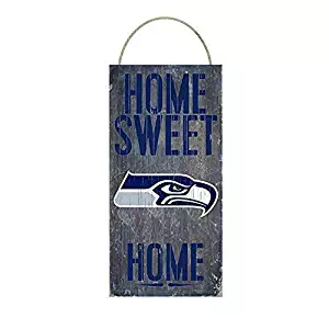 Seattle Seahawks Home Sweet Home Distressed Vintage Sign for Football Sports Fan Wall Decor CHOOSE YOUR TEAM!!! (Seahawks)