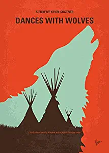 Imagekind Wall Art Print entitled No949 My Dances With Wolves Minimal Movie Poster by Chungkong Art | 16 x 22