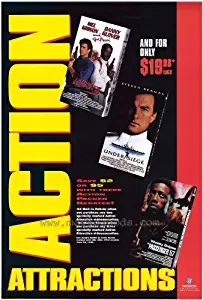 Action Attractions Movie Poster (27 x 40 Inches - 69cm x 102cm) (1994) -(Lethal Weapon 3)(Under Seige)(Passenger 57)