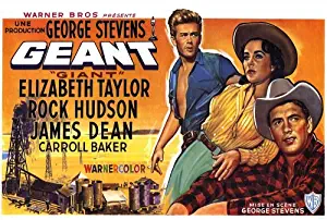 Pop Culture Graphics Giant Poster Belgian 27x40 Elizabeth Taylor Rock Hudson James Dean