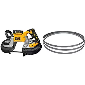 DEWALT DCS374P2 20V Max Deep Cut Band Saw Kit with DEWALT DW3984 24TPI Portable Band Saw Blade - 44-7/8-Inch, .020-Inch, Matrix Ll (3-Pack)