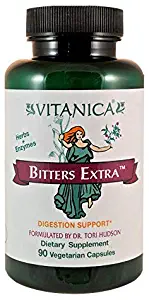 Vitanica Bitters Extra, Digestion Support, Vegan, 90 Capsules