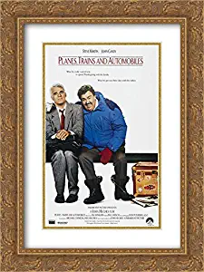 Planes, Trains and Automobiles 18x24 Double Matted Gold Ornate Framed Movie Poster Art Print