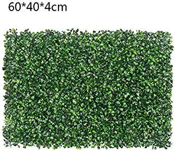 Zebery Artificial Hedge - Great Fern and Ivy Substitute - Sound Diffuser Privacy Fence Hedge - Topiary Greenery Panels for Both Outdoor or Indoor Decoration