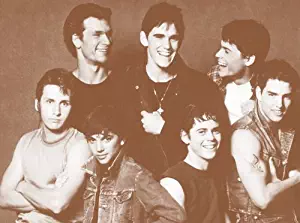 "The Outsiders" 1983 Movie Patrick Swayze, Matt Dillon , Rob Lowe, Tom Cruise and More 11" X 14" Sepia Poster