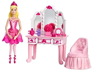 Barbie Pink Shoes Pink Vanity Furniture Set