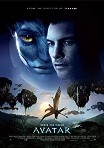 Avatar 1 - 12" x 18" Movie Poster on Glossy Photo Paper (Thick 8mil) 2017: Sam Worthington, Zoe Saldana