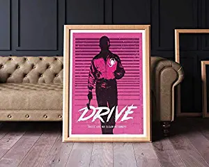 MugKD LLC Alternative Drive Ryan Gosling Poster Movie Cinema Geek Wall Art Home Decor Geek Print [No Framed] Poster Home Art Wall Posters (24x36)