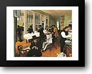 The Cotton Exchange, New Orleans, 1873 28x22 Framed Art Print by Degas, Edgar