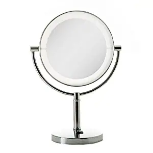 Zadro LED Lighted Vanity Make Up Mirror with 10X magnification in Chrome Finish