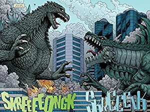 Classic Godzilla vs Zilla 1998 Movie Art 24x18 Print Poster