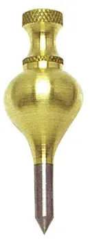 246U Brass Plumb Bob 43g (1.1/2oz) Size 00