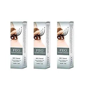 3 X FEG Eyelash enhancer!!! 3 pieces of most powerful eyelash growth Serum 100% Natural. Promote rapid growth of eyelashes!