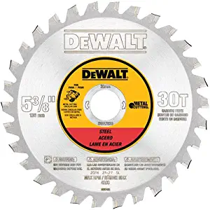 DEWALT DWA7538 30 Teeth Ferrous Metal Cutting Arbor, 5-3/8-Inch