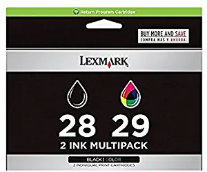 Lexmark Combo Pack #28 + #29 - Print cartridge - 1 x black, color (cyan, magenta, yellow) - LRP