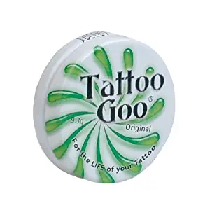 Tattoo Goo Original Mini Balm Aftercare Fast Healing Ointment - All-Natural, Soothing Herbal Treatment Balm & Brightening Care - Cruelty-Free Petroleum-Free & Lanolin-Free - .33 oz Travel Tin