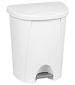 Sterilite 1094 - 6.6GAL 25 Liter WHT Step Can