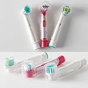 MAZIMARK--4pcs Toothbrush Electric Head Protective Cover Suit Oral B Dust Clear Cover Hot