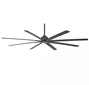 Minka-Aire F896-84-SI, Xtreme H2O 84" Outdoor Ceiling Fan in Smoked Iron Finish with Smoked Iron Blades