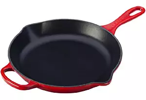 Le Creuset Signature Iron Handle Skillet, 11-3/4-Inch, Cerise (Cherry Red)