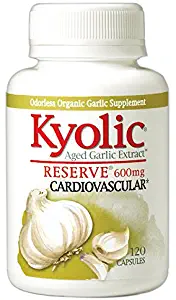 Kyolic Aged Garlic Extract Reserve Cardiovascular Supplement, 120 Capsules