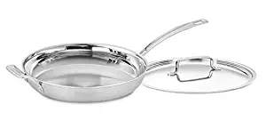 Cuisinart MCP22-30HCN MultiClad Pro Skillet with Helper and Cover, 12-Inch