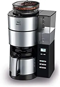 Melitta Fully Automatic Coffee Maker with Mill"Aroma Fresh Thermo" (BLACK × SILVER) AFT1021-1B【Japan Domestic Genuine Products】【Ships from Japan】