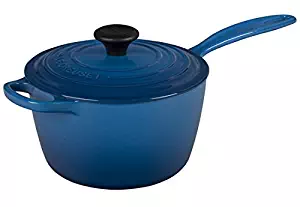 Le Creuset of America Enameled Cast Iron Sauce Pan, 2 1/4-Quart, Marseille