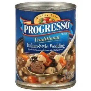 Progresso, Traditional Soups, 18.5oz Can (Pack of 6) (Italian-Style Wedding)