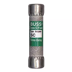 Bussmann SC-15 15 Amp Time-Delay Class G Melamine Tube, 600V