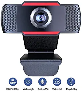Webcam with Microphone,Streaming Computer 1080p HD webcams for USB Laptop/Desktop/TV,USB HD Web Cameras for Video Call/Conference(1080p)