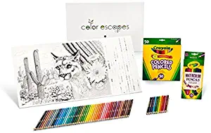 Crayola Color Escapes Coloring Pages & Pencil Kit, National Parks Edition