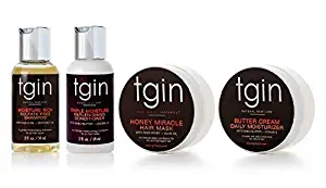 tgin Moist Collection For Natural Hair - Dry Hair - Curly Hair - Sample Pack - 2 Oz